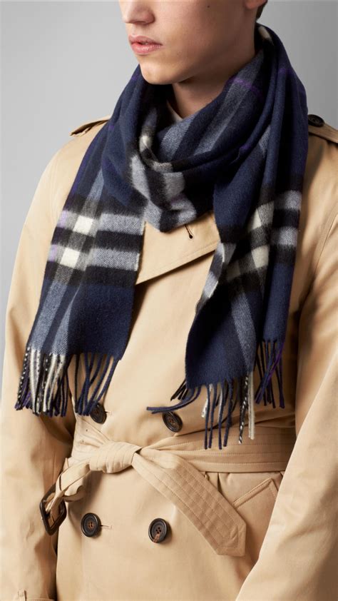 burberry blue cashmere vintage scarf|burberry check cashmere scarf sale.